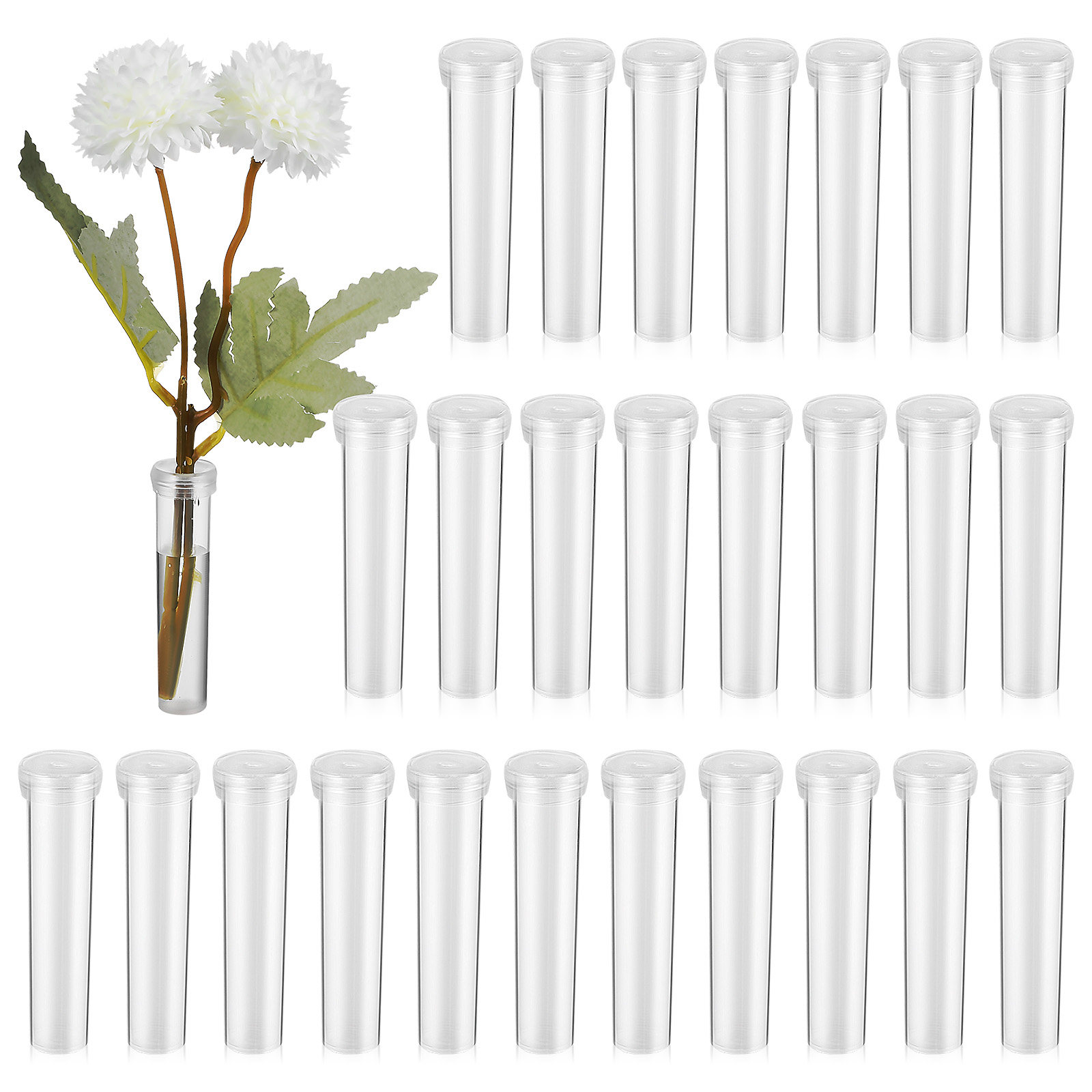 Anda Florist Supply - 100 قطعة من أنابيب تغذية الزهور