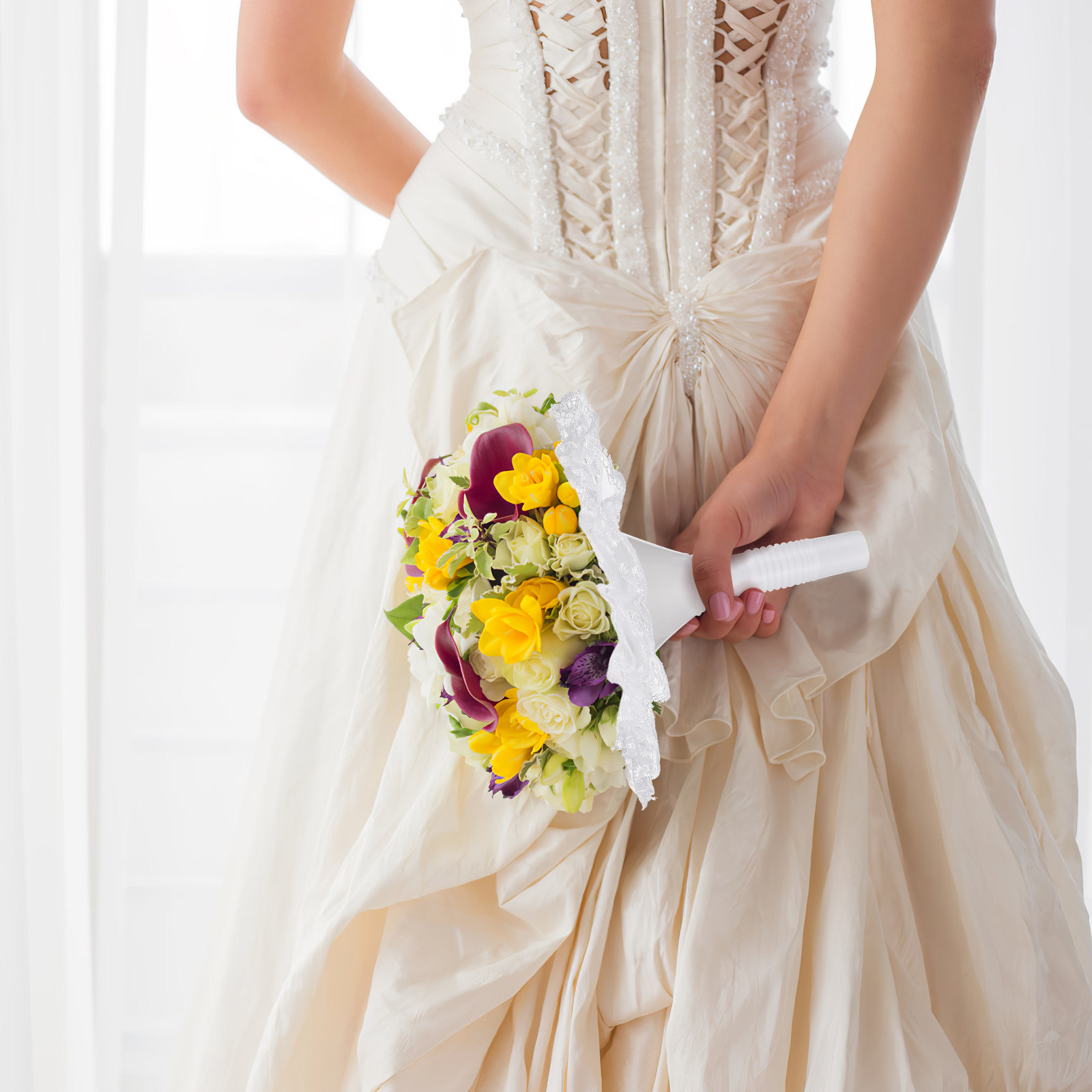 Bouquet Holder Foam - حامل باقة زهور للعروس من الفوم
