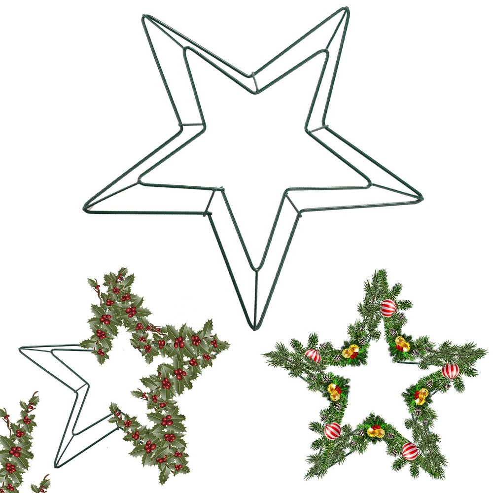 إطار إكليل نجمي معدني قابل للت - مراجعة Wreath Form Wire وسعره