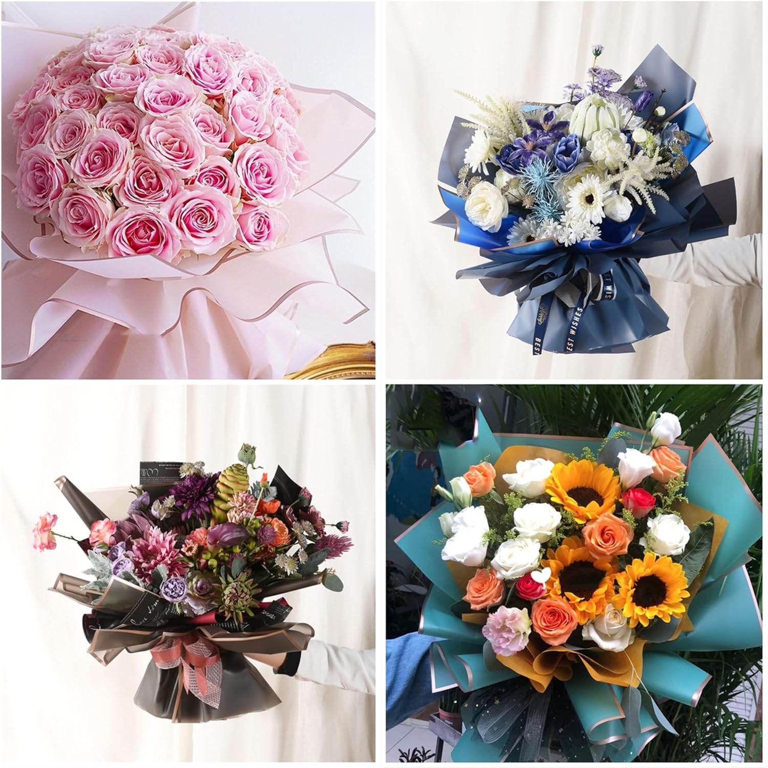 10 أوراق من ورق تغليف باقات ال - مراجعة Anda Florist Supply وسعره