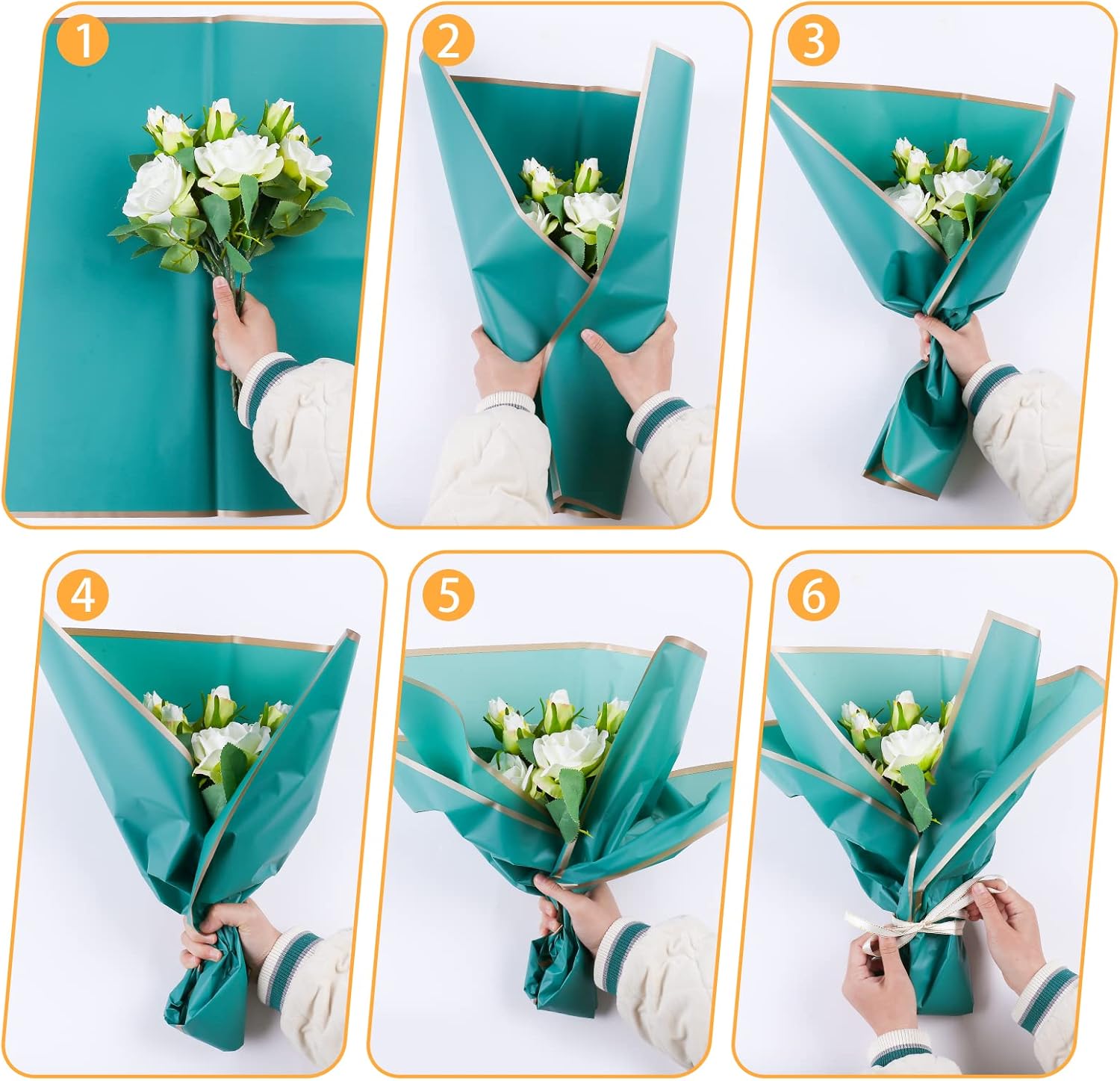 10 أوراق من ورق تغليف باقات ال - مراجعة Anda Florist Supply وسعره