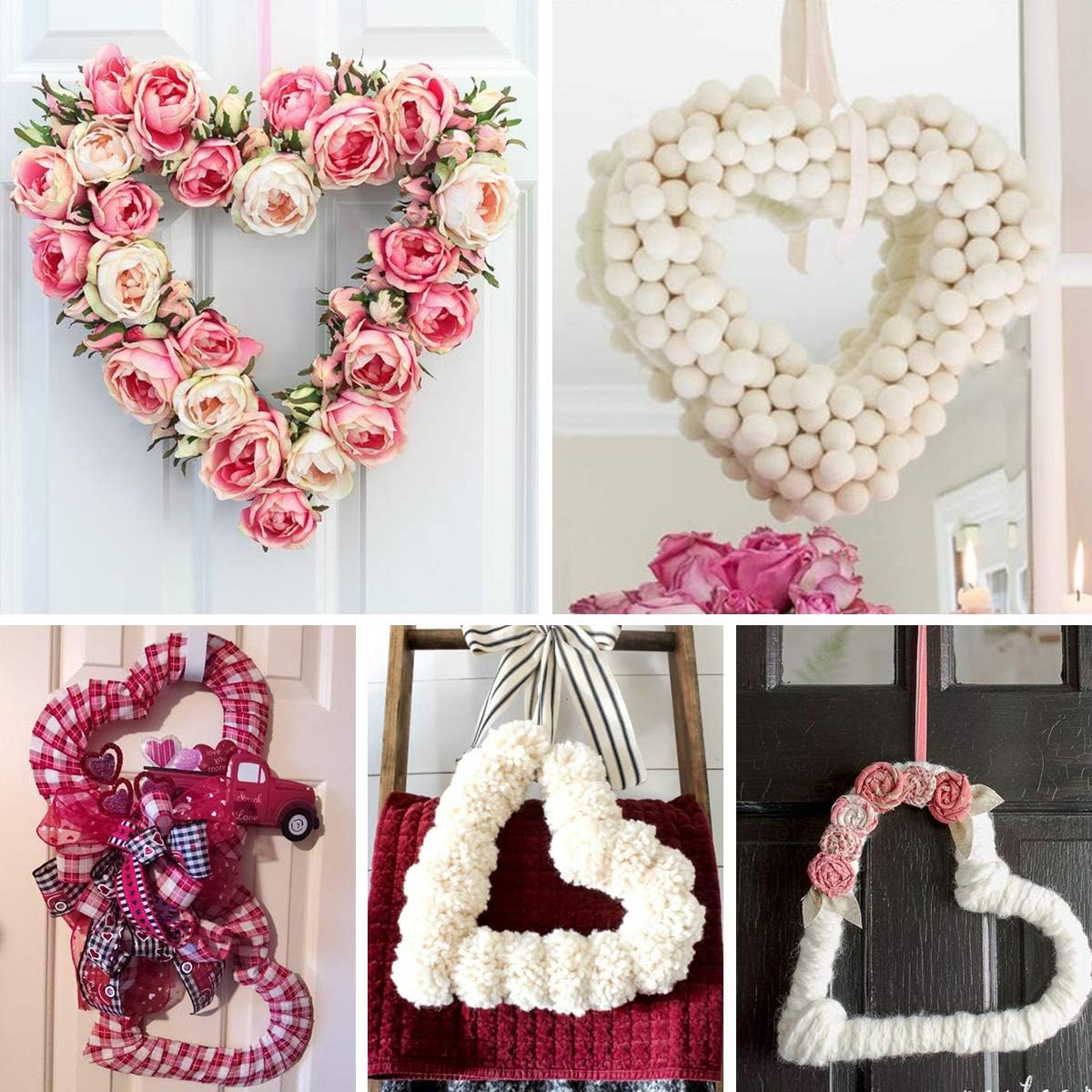إكليل معدني ممتاز على شكل قلب  - مراجعة Wreath Form Wire وسعره
