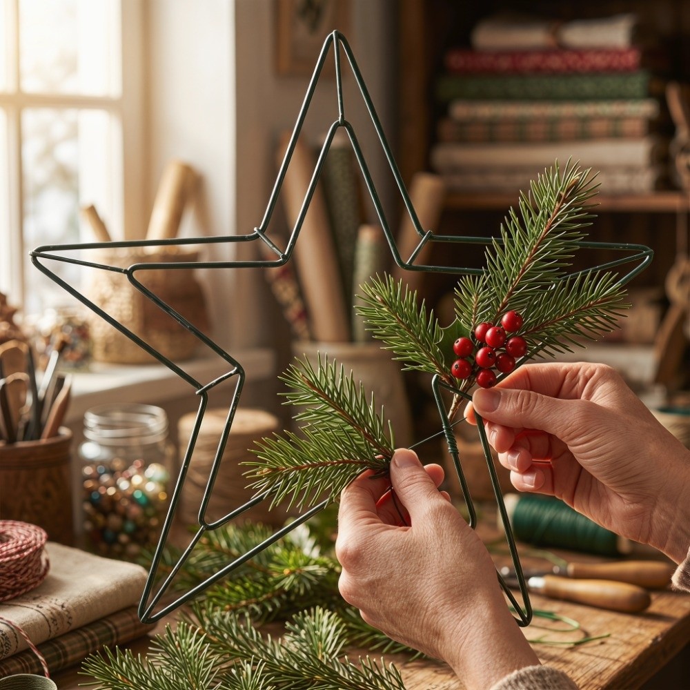 إطار إكليل معدني معلق على شكل  - مراجعة Wreath Form Wire وسعره