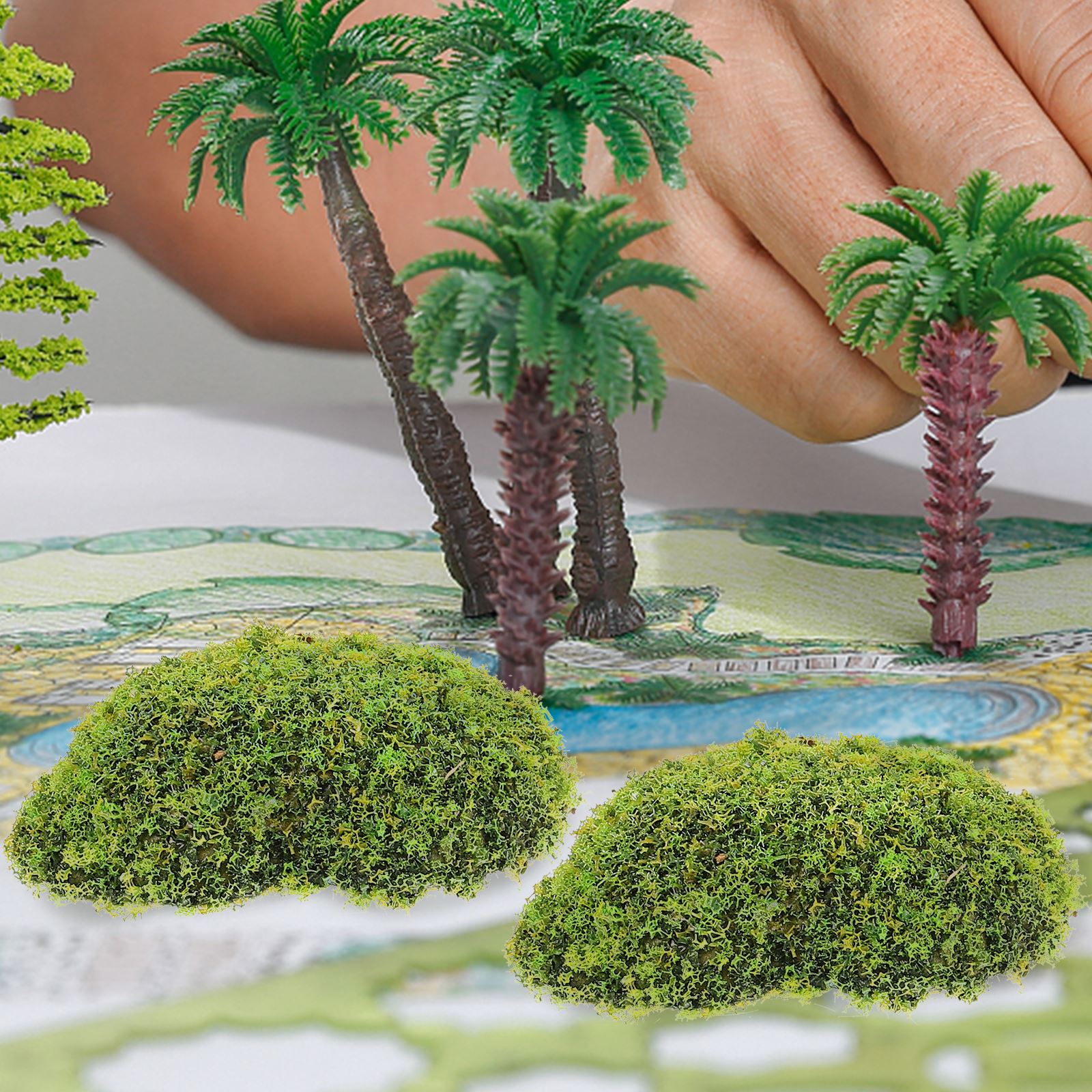 12 قطعة من حجر الطحلب الاصطناع - مراجعة Preserved Moss Sheet وسعره