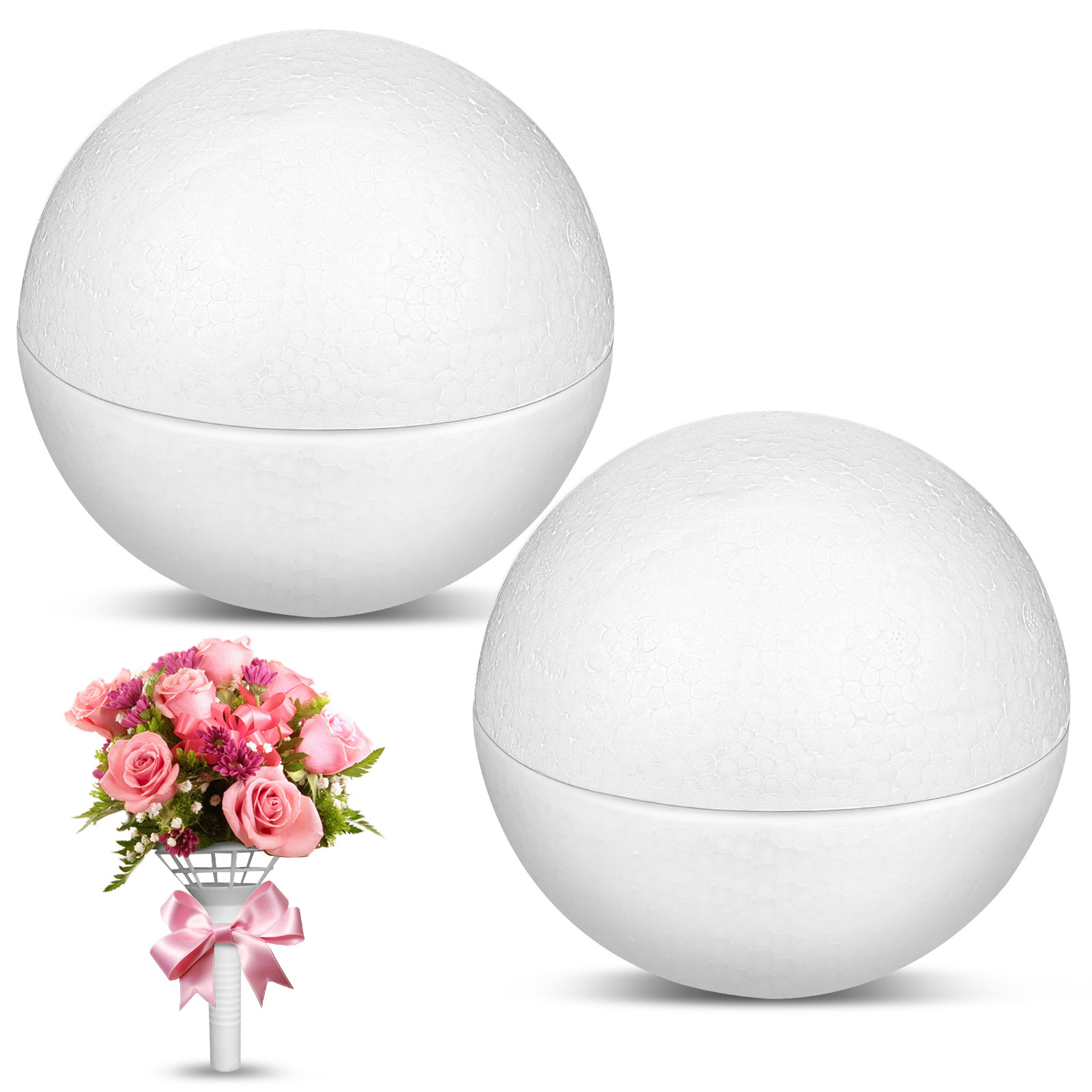 4 قطع من الفوم الأبيض على شكل  - مراجعة Bouquet Holder Foam وسعره