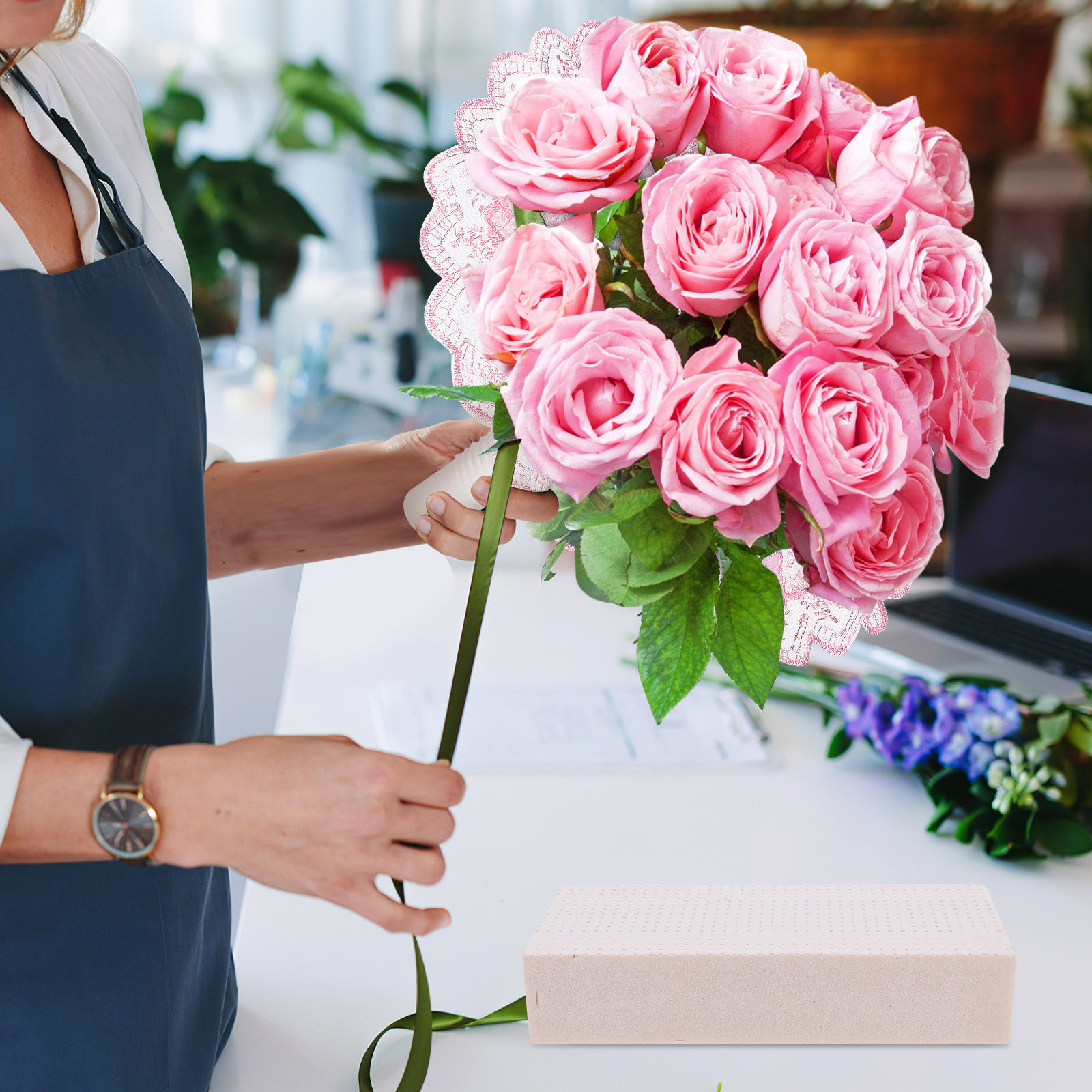 كتلة رغوة لتنسيق الزهور، حامل  - مراجعة Bouquet Holder Foam وسعره