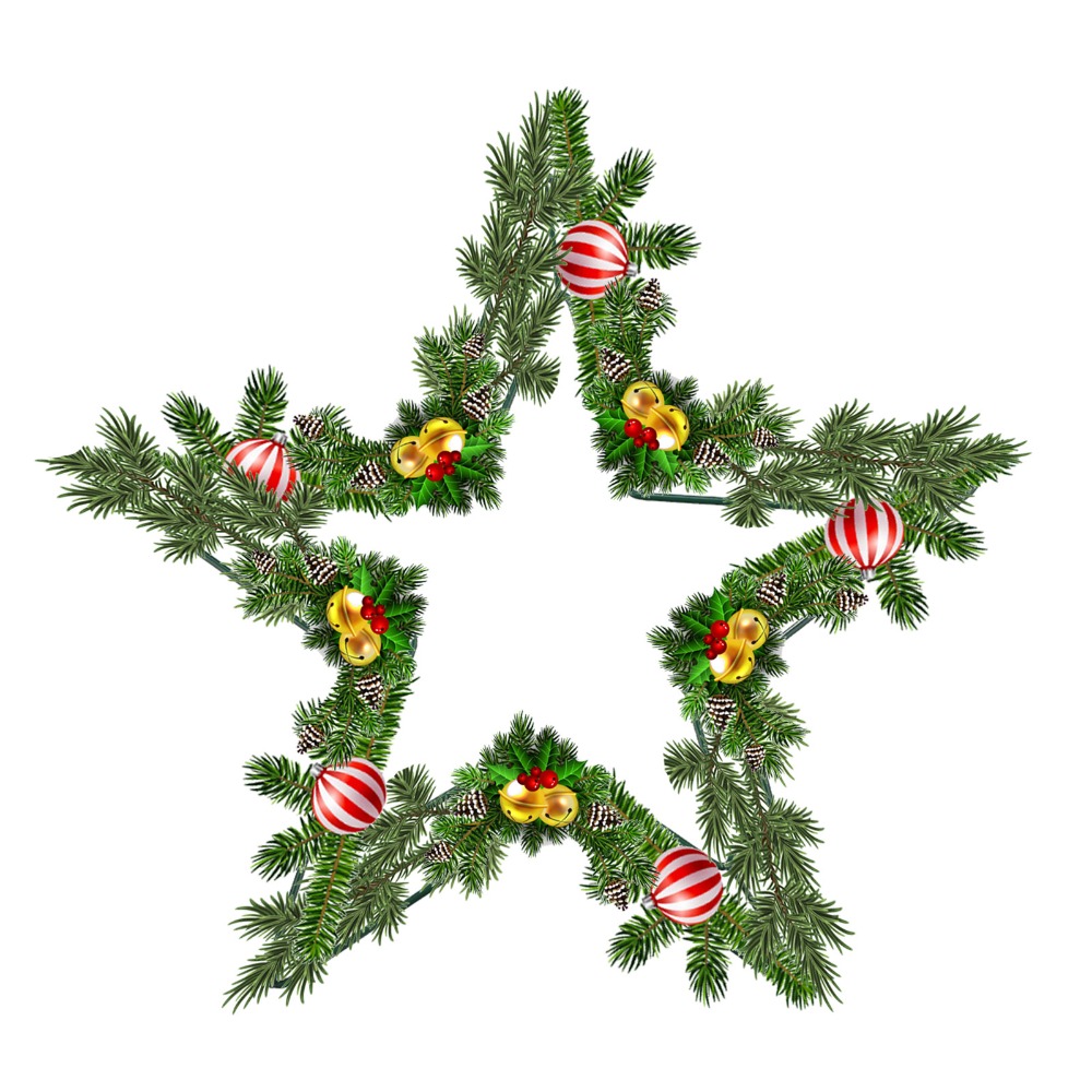 إطار معدني على شكل نجمة للزهور - مراجعة Wreath Form Wire وسعره